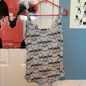 Skull Print Tank Top